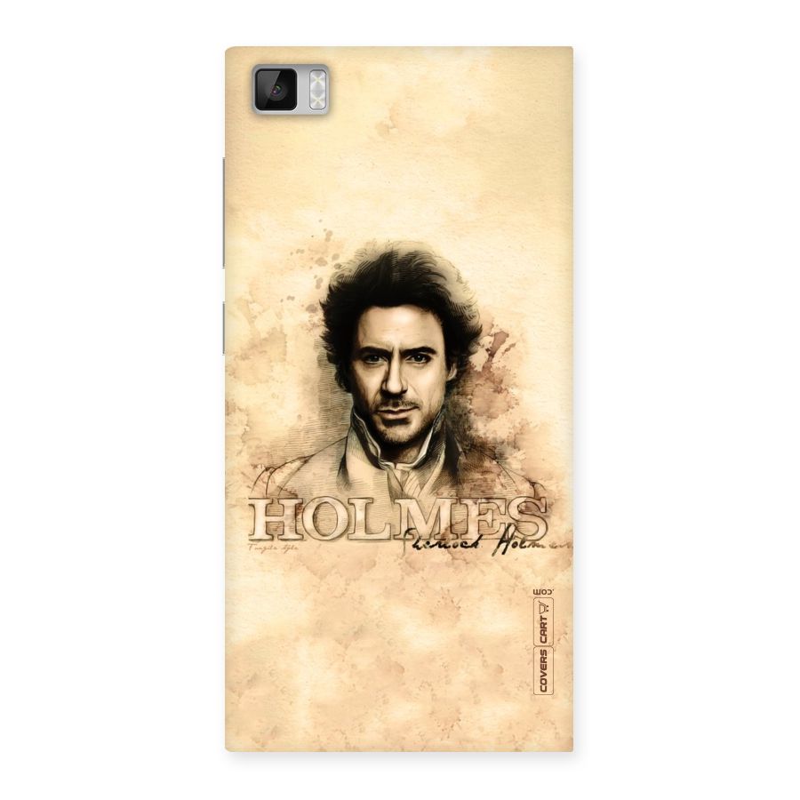 Sherlock Holmes Fan Art Back Case for Xiaomi Mi3