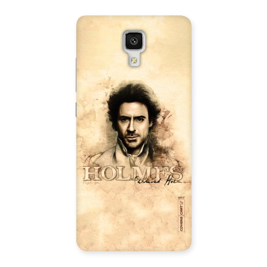 Sherlock Holmes Fan Art Back Case for Xiaomi Mi 4