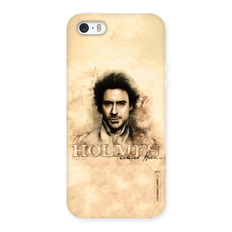 Sherlock Holmes Fan Art Back Case for iPhone SE