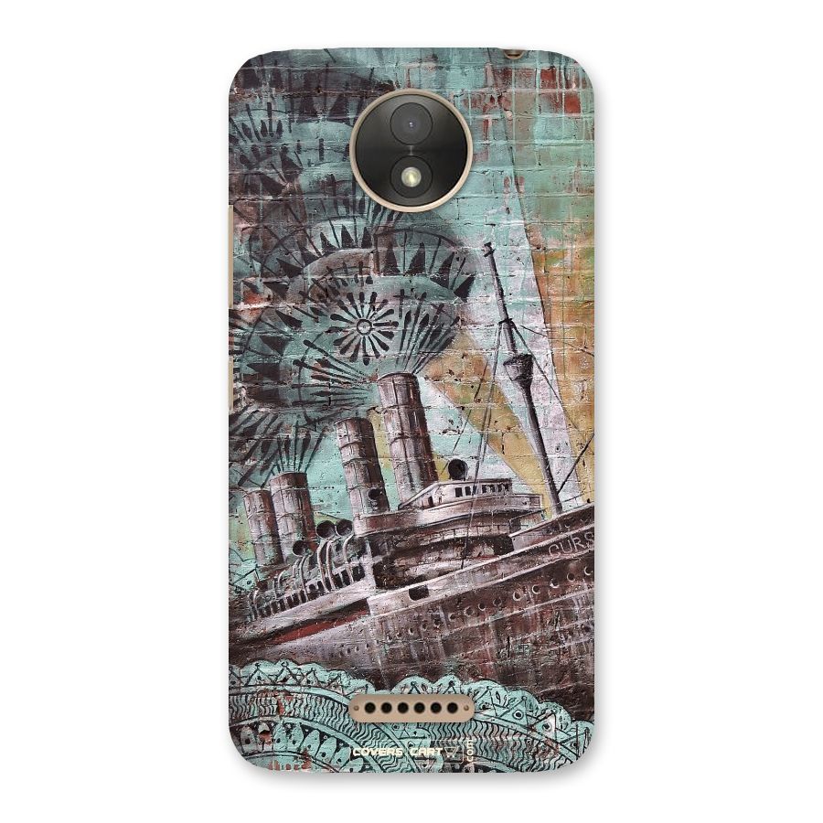 Ship Art Back Case for Moto C Plus
