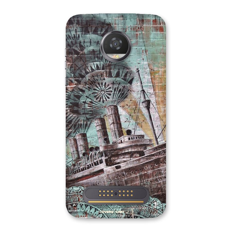Ship Art Back Case for Moto Z2 Play