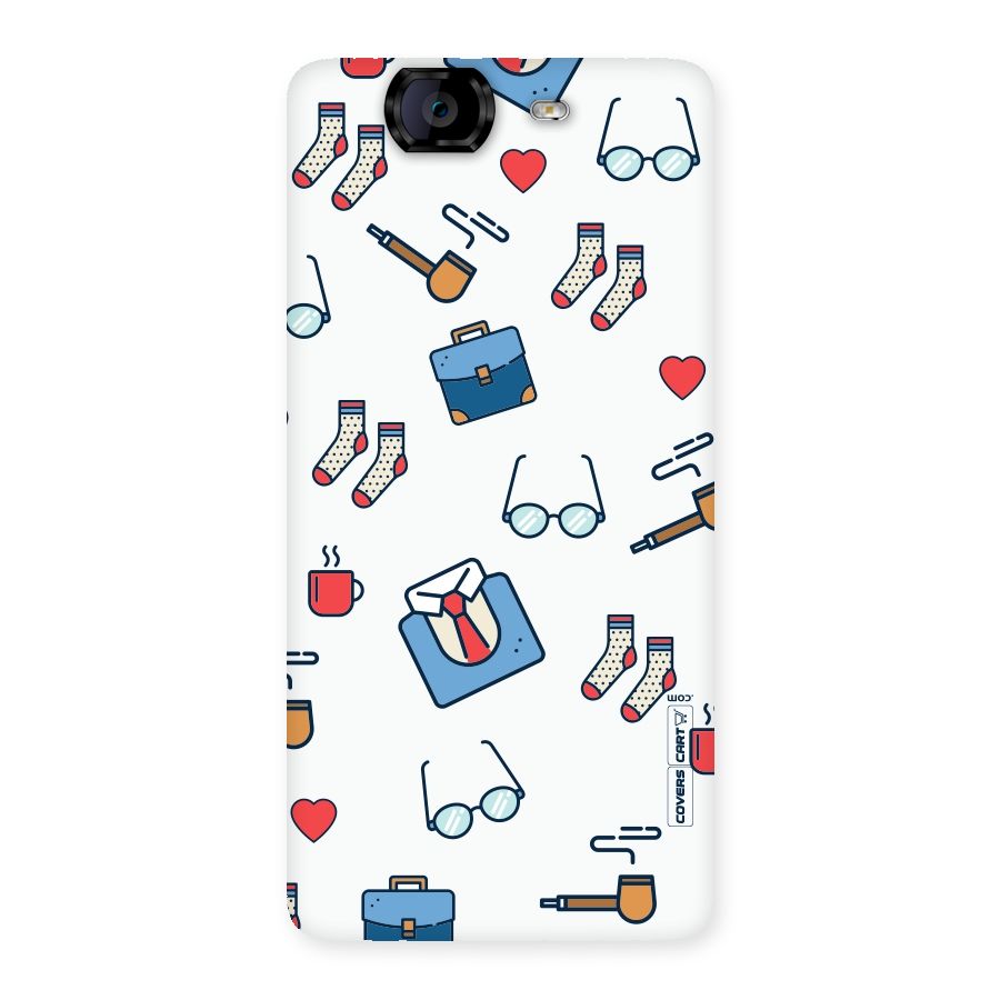 Shirt Spectacles Pattern Back Case for Canvas Knight A350