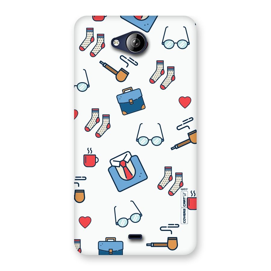 Shirt Spectacles Pattern Back Case for Canvas Play Q355