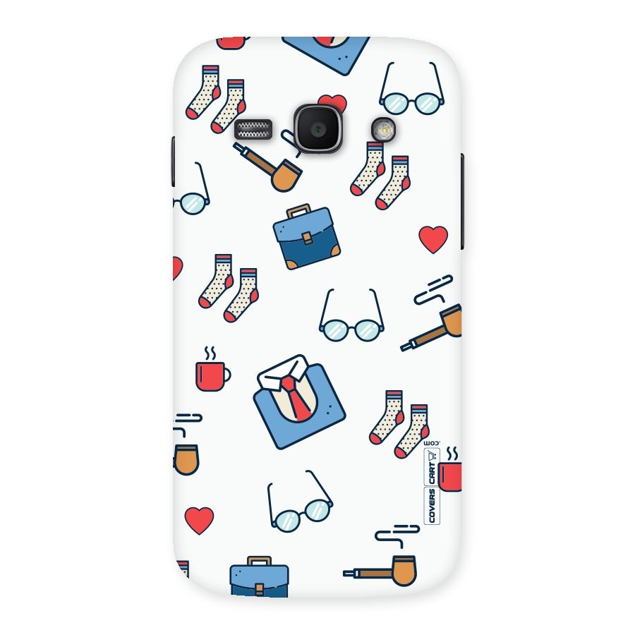 Shirt Spectacles Pattern Back Case for Galaxy Ace 3