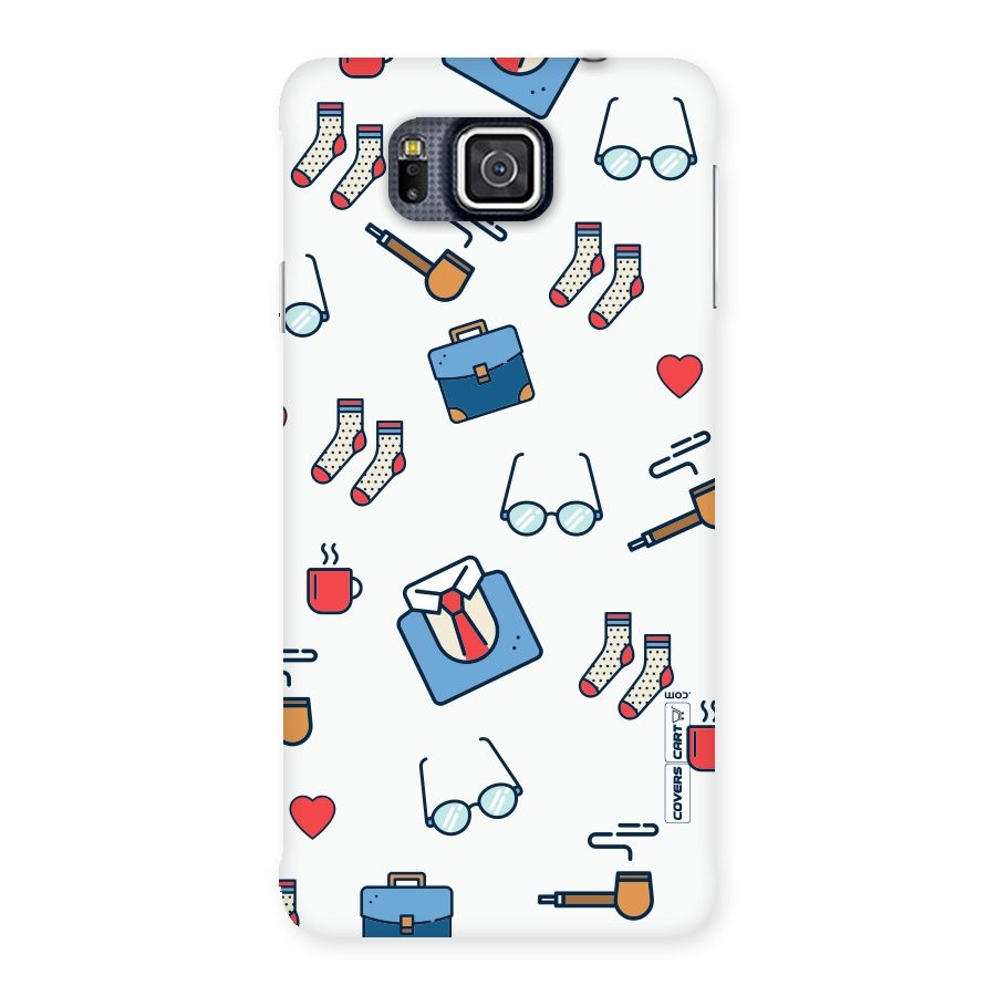 Shirt Spectacles Pattern Back Case for Galaxy Alpha