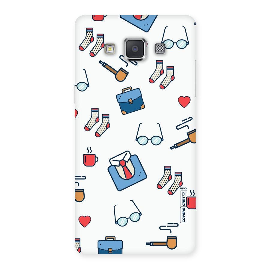 Shirt Spectacles Pattern Back Case for Galaxy Grand Max