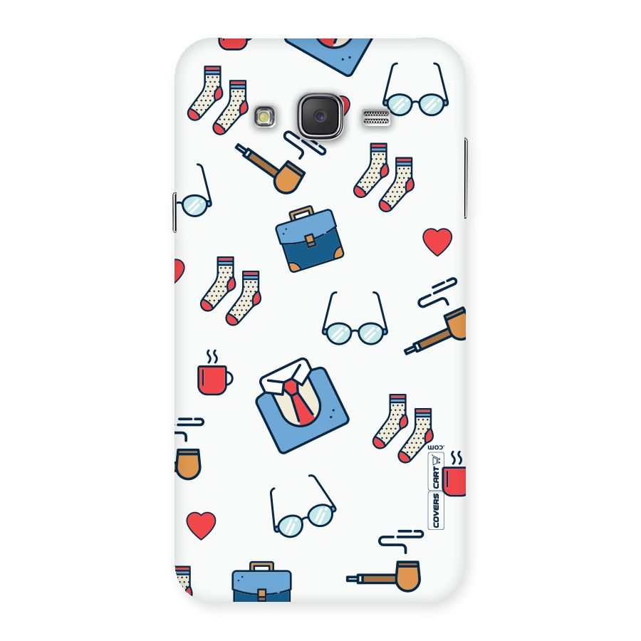 Shirt Spectacles Pattern Back Case for Galaxy J7