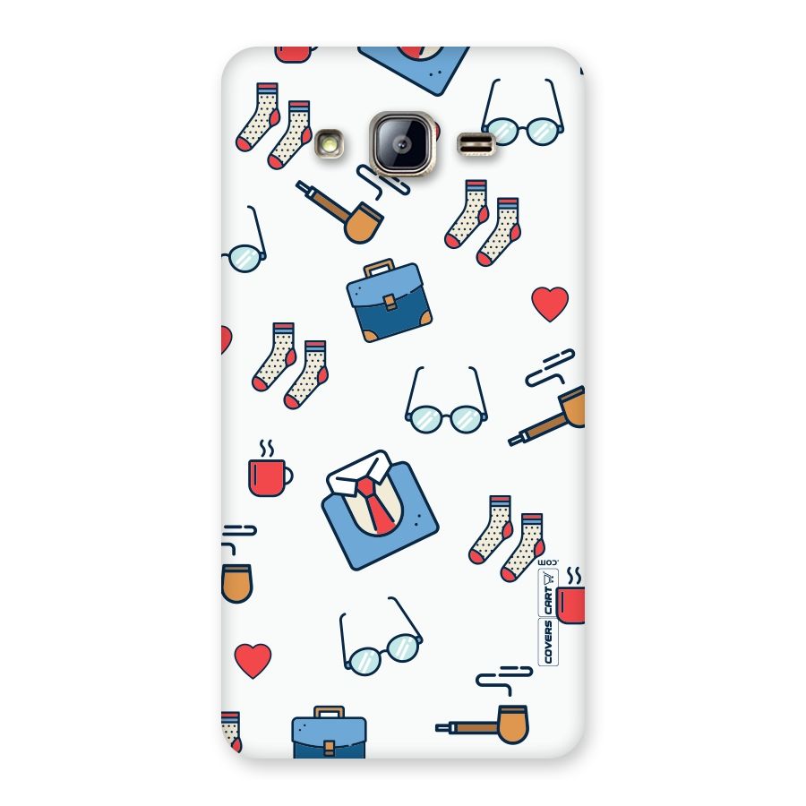 Shirt Spectacles Pattern Back Case for Galaxy On5