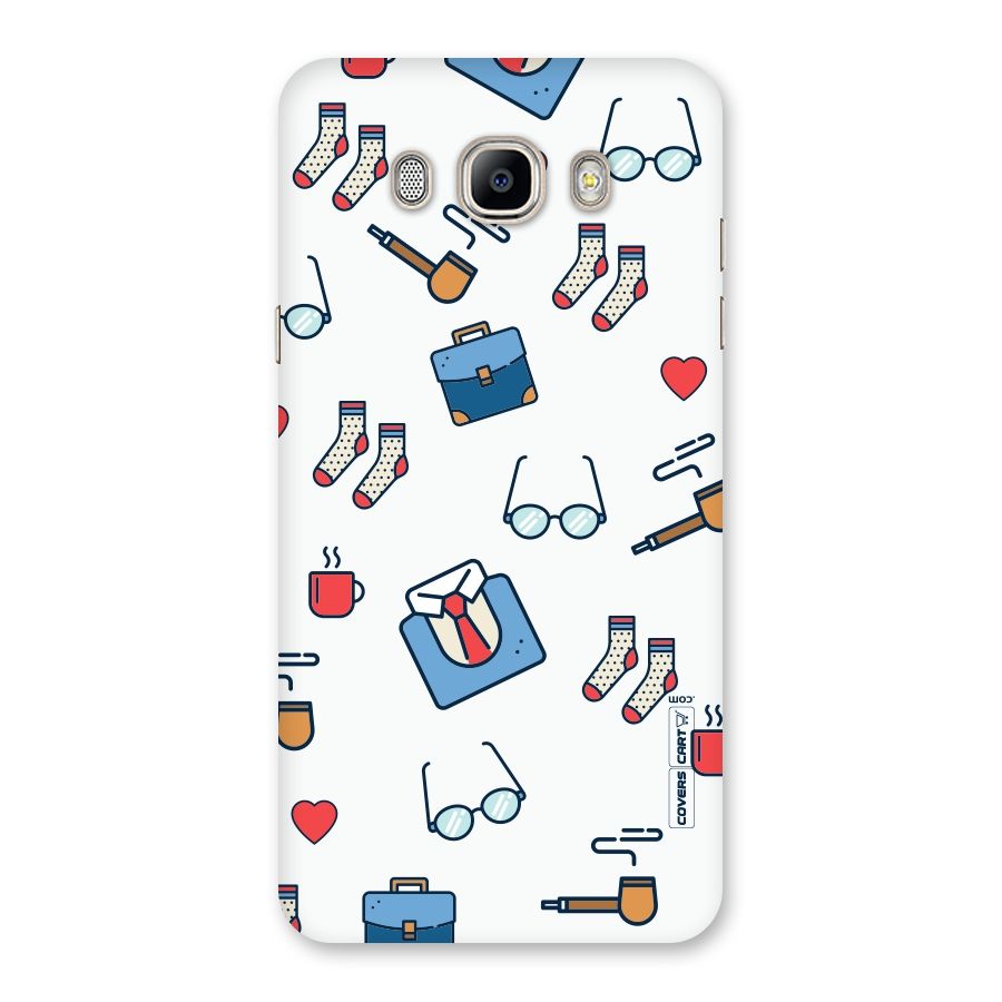 Shirt Spectacles Pattern Back Case for Galaxy On8