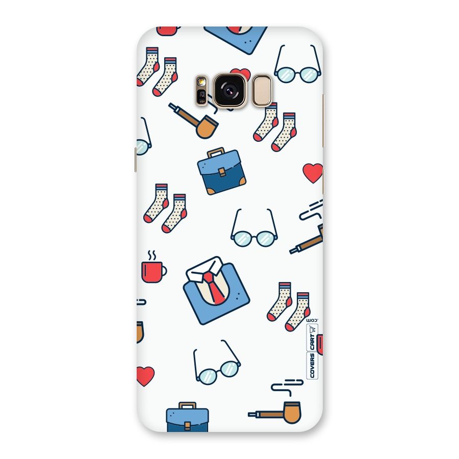Shirt Spectacles Pattern Back Case for Galaxy S8 Plus