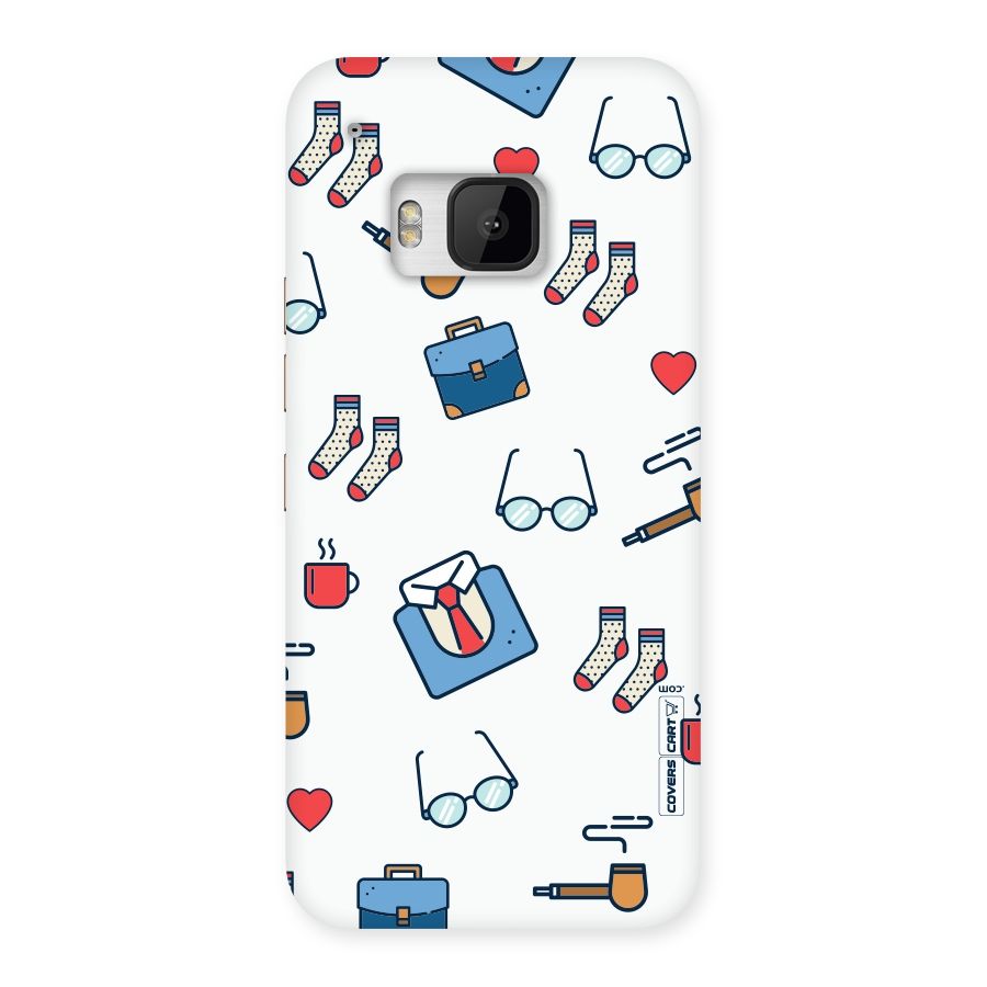 Shirt Spectacles Pattern Back Case for HTC One M9