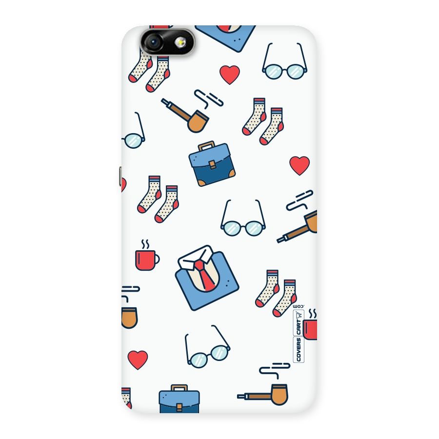 Shirt Spectacles Pattern Back Case for Honor 4X
