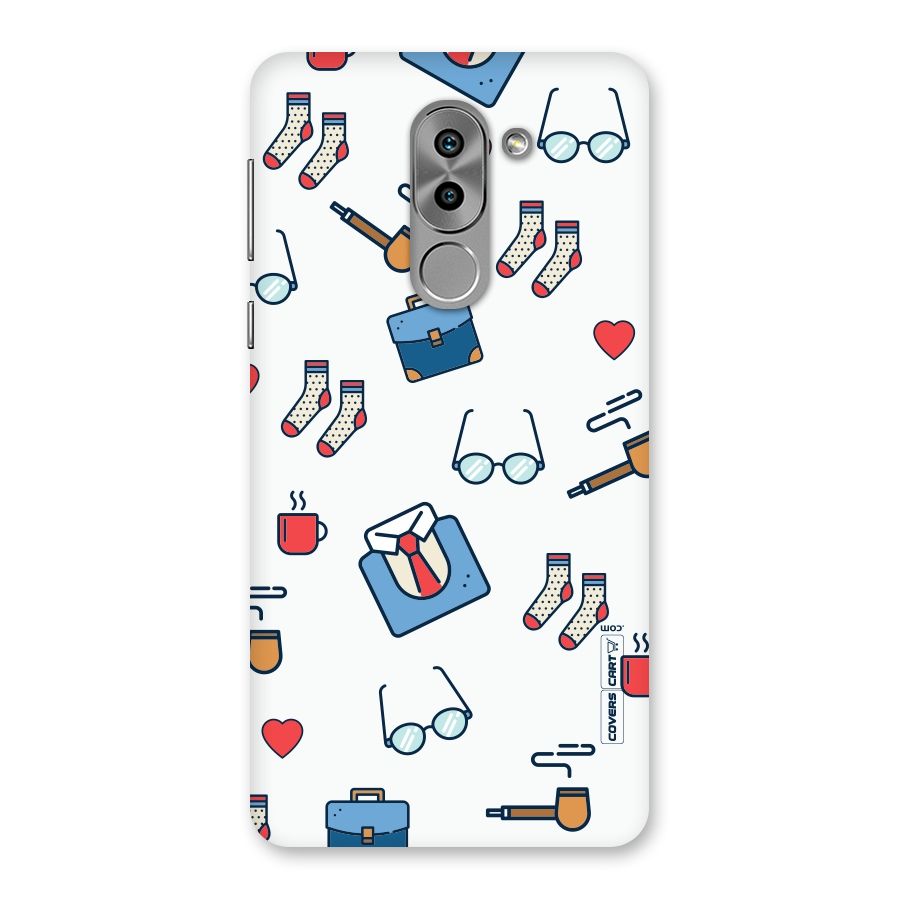Shirt Spectacles Pattern Back Case for Honor 6X