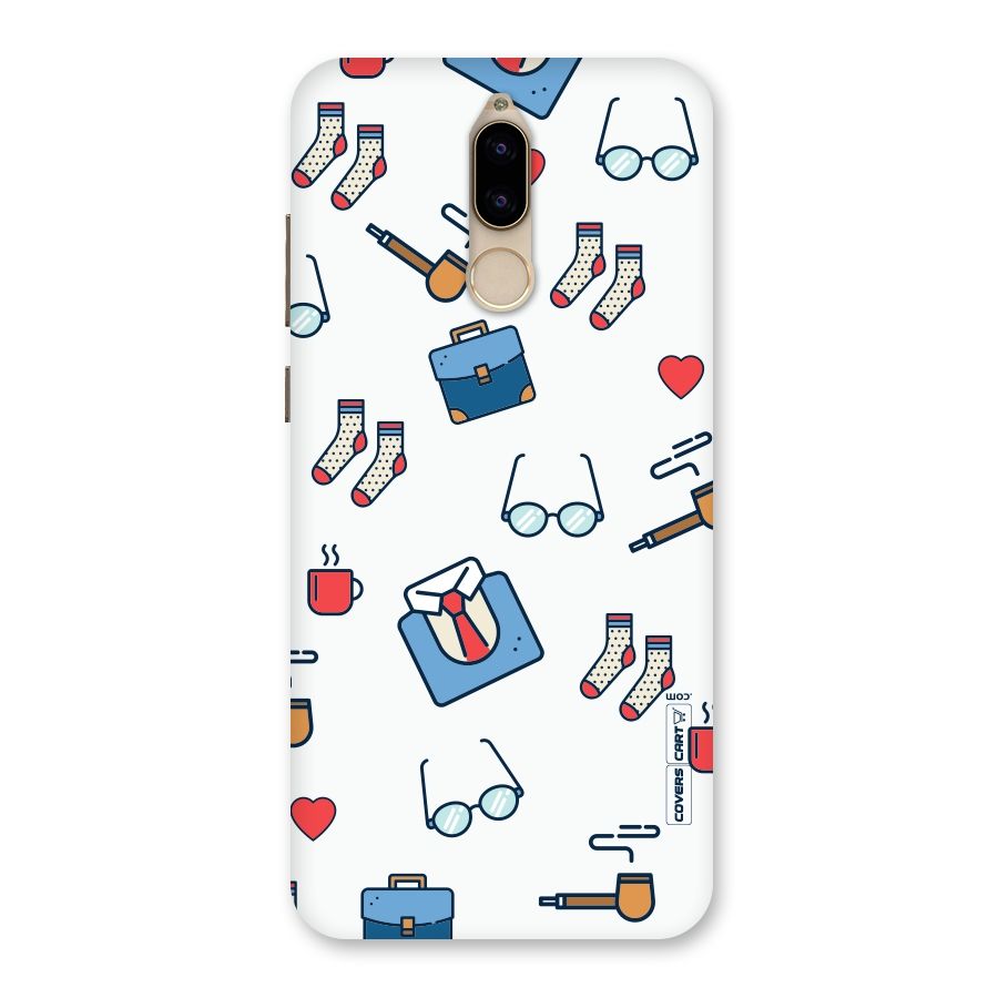Shirt Spectacles Pattern Back Case for Honor 9i
