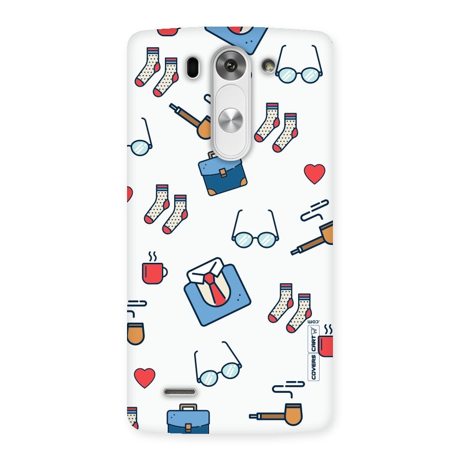Shirt Spectacles Pattern Back Case for LG G3 Mini