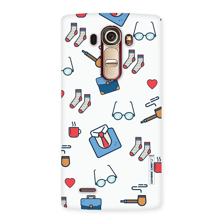 Shirt Spectacles Pattern Back Case for LG G4