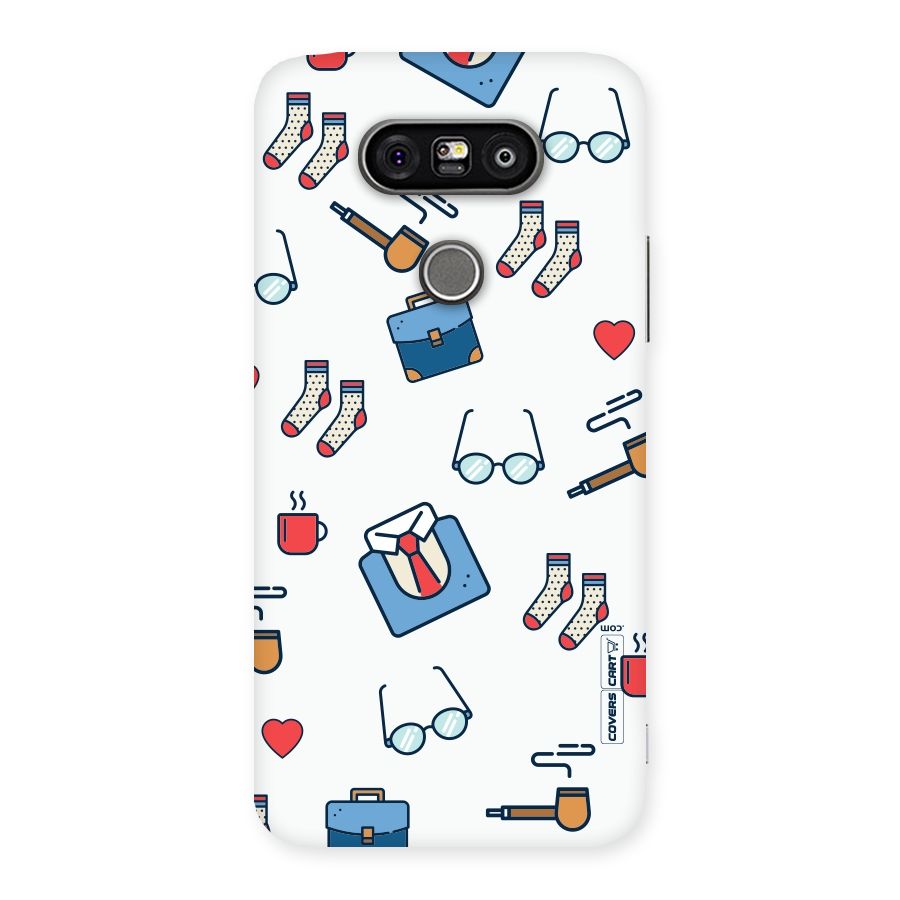 Shirt Spectacles Pattern Back Case for LG G5