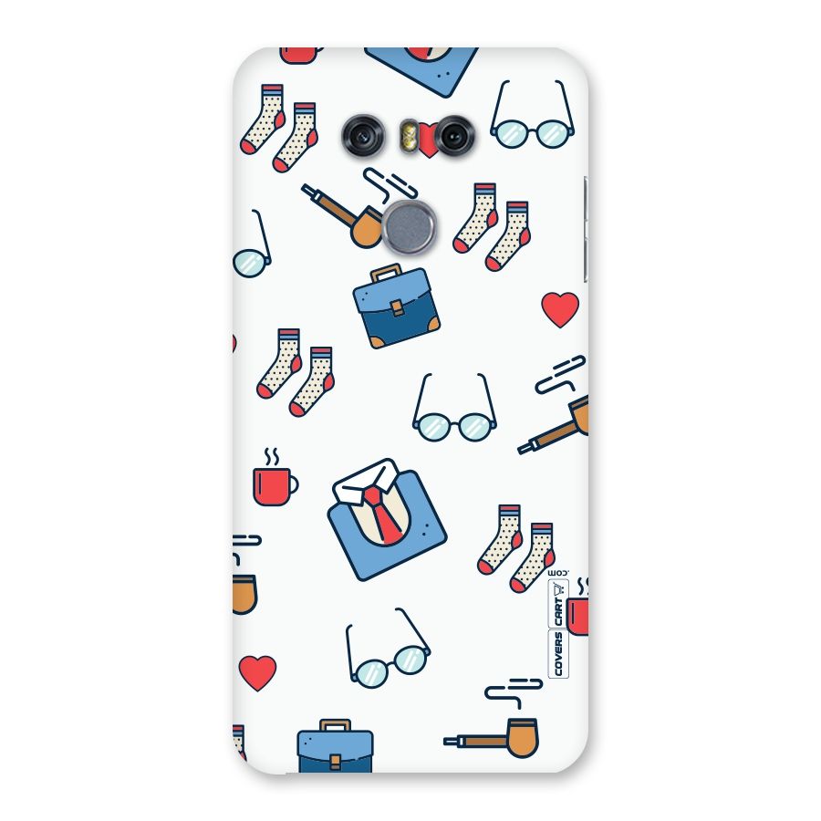 Shirt Spectacles Pattern Back Case for LG G6