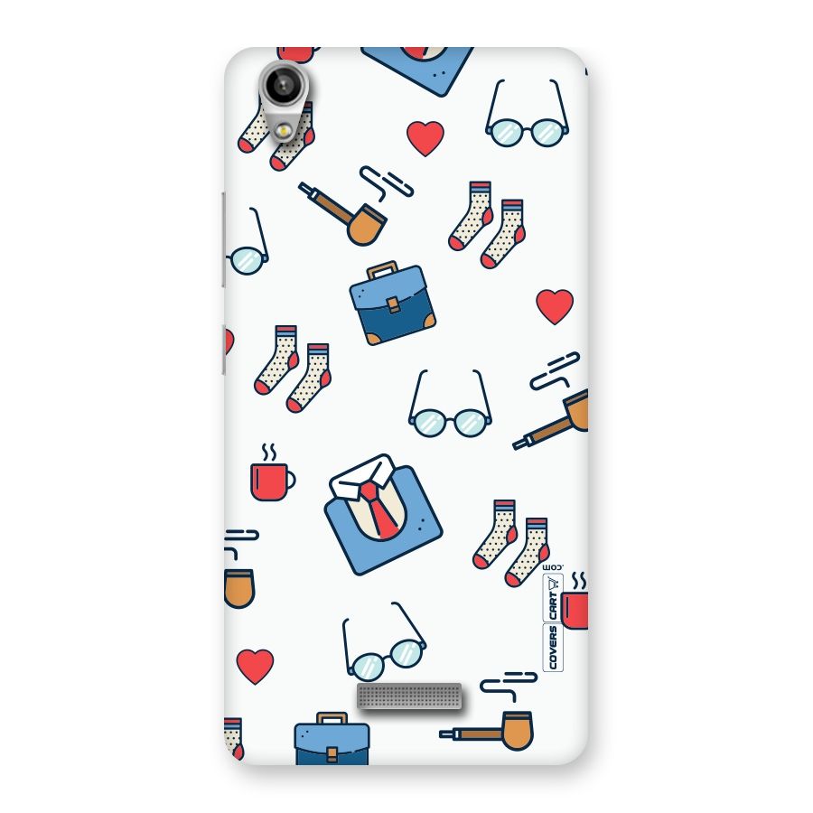 Shirt Spectacles Pattern Back Case for Lava-Pixel-V1