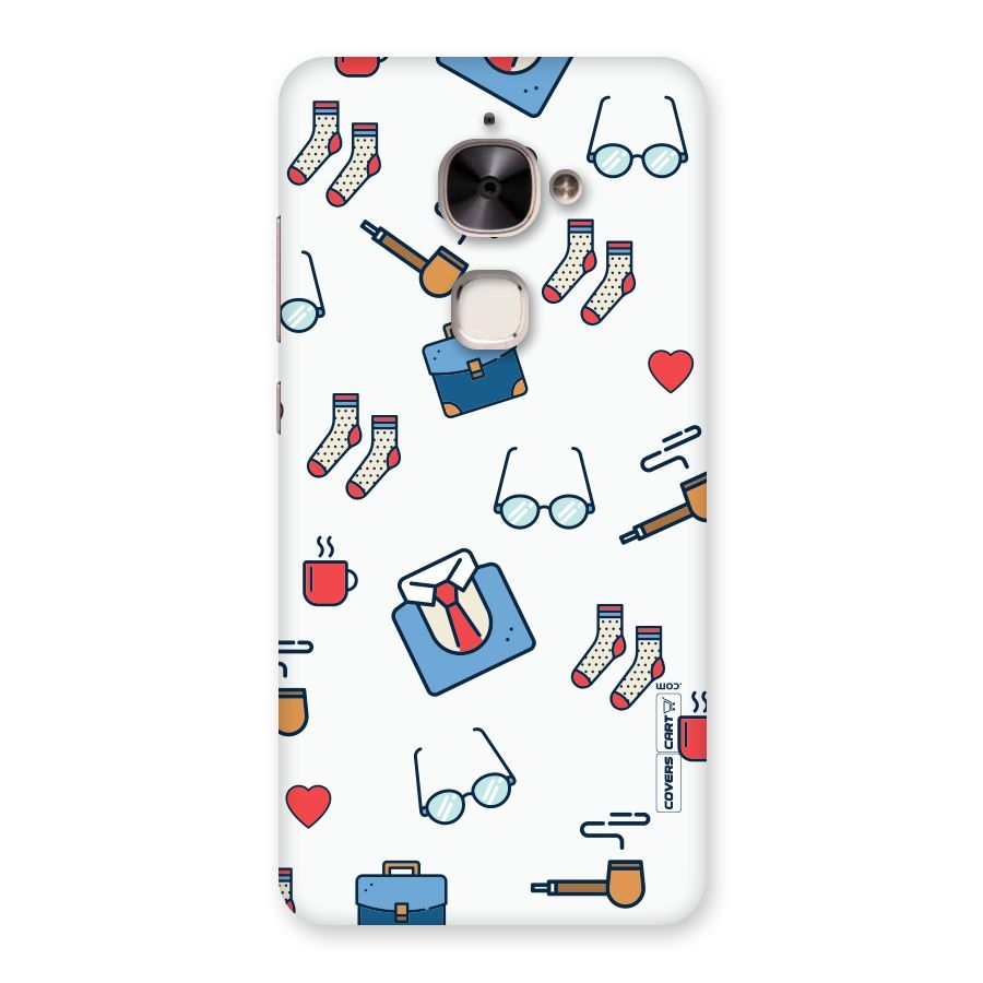 Shirt Spectacles Pattern Back Case for Le 2