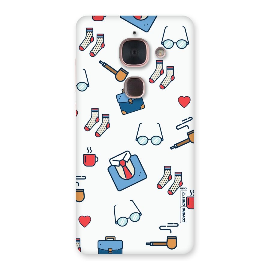Shirt Spectacles Pattern Back Case for Le Max 2