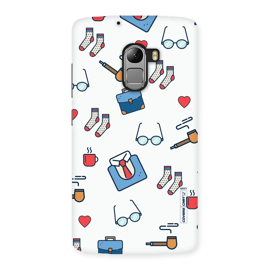 Shirt Spectacles Pattern Back Case for Lenovo K4 Note