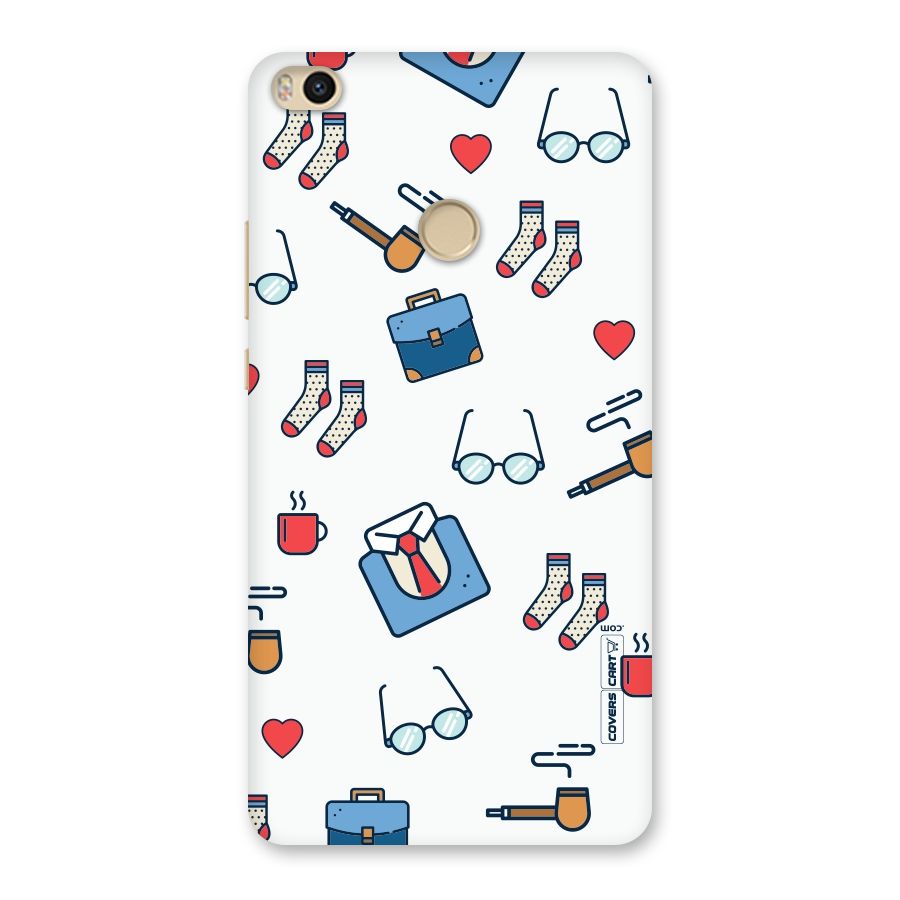 Shirt Spectacles Pattern Back Case for Mi Max 2