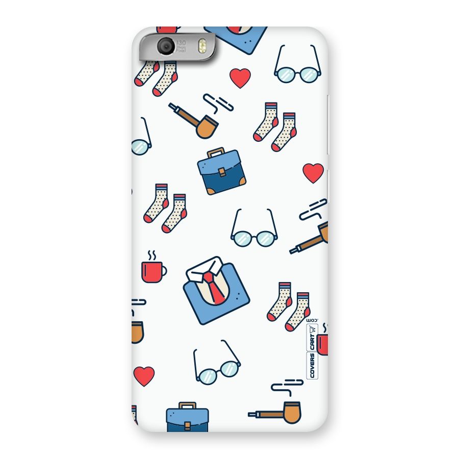 Shirt Spectacles Pattern Back Case for Micromax Canvas Knight 2