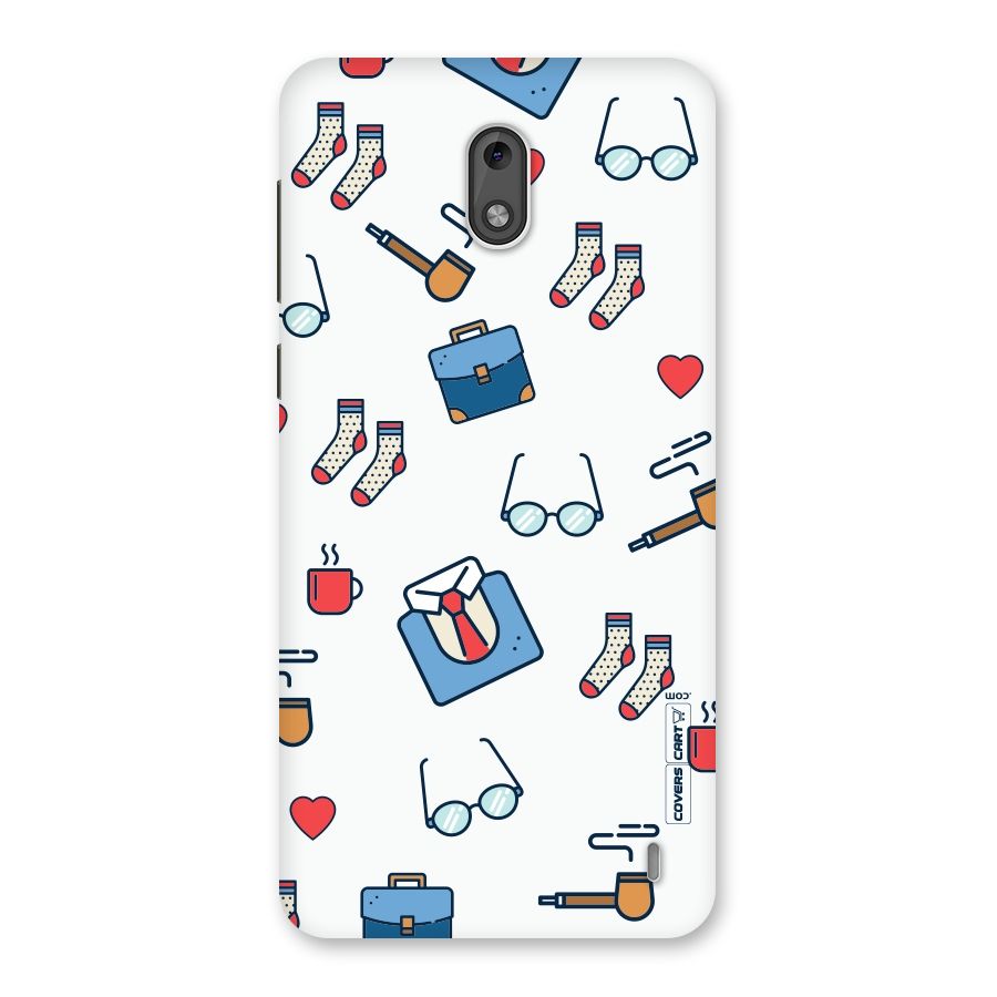 Shirt Spectacles Pattern Back Case for Nokia 2
