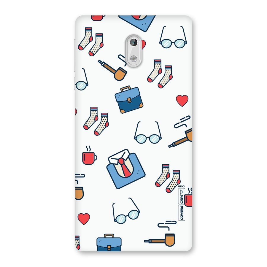 Shirt Spectacles Pattern Back Case for Nokia 3