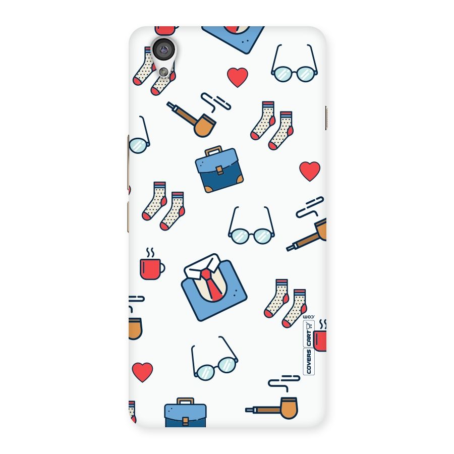 Shirt Spectacles Pattern Back Case for OnePlus X