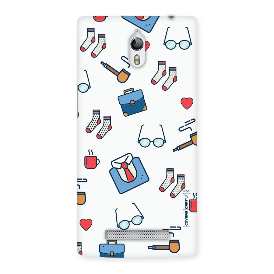 Shirt Spectacles Pattern Back Case for Oppo Find 7