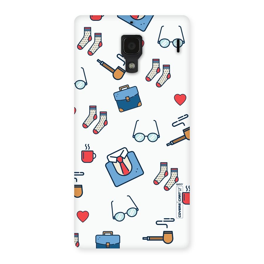 Shirt Spectacles Pattern Back Case for Redmi 1S