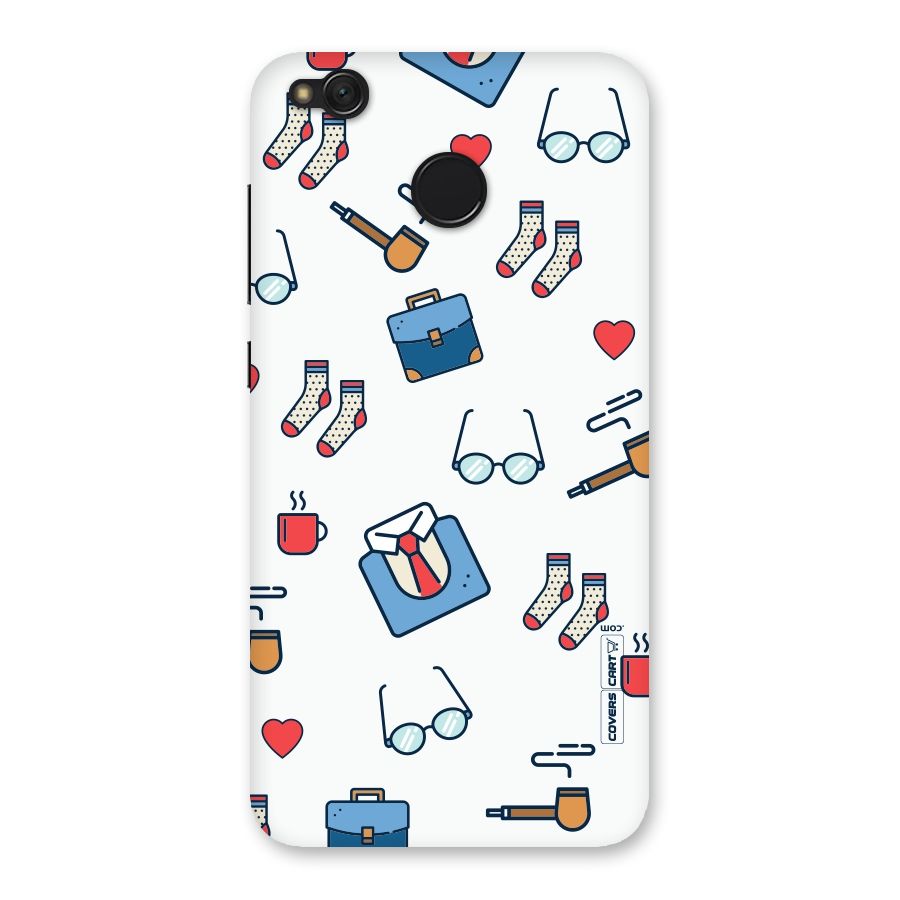 Shirt Spectacles Pattern Back Case for Redmi 4