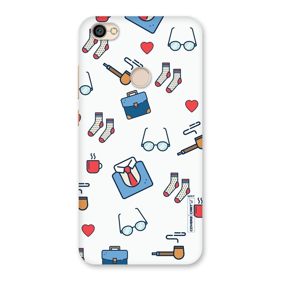 Shirt Spectacles Pattern Back Case for Redmi Y1 2017