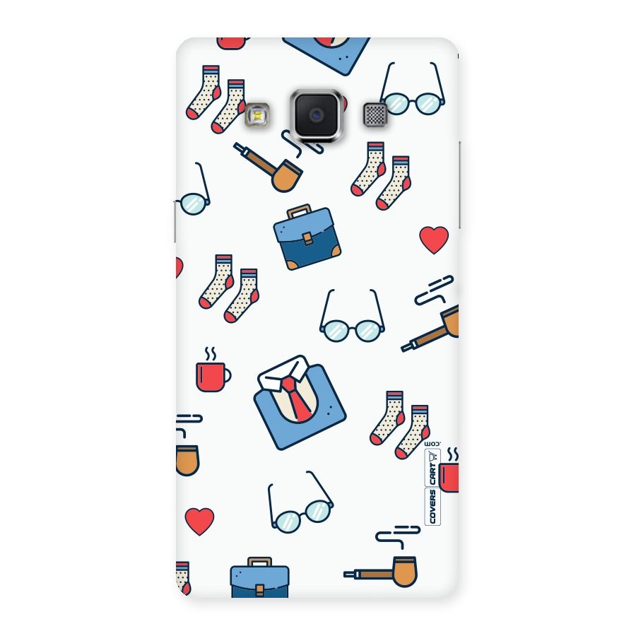 Shirt Spectacles Pattern Back Case for Samsung Galaxy A5