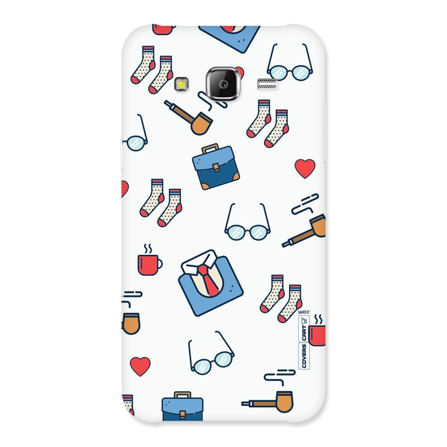 Shirt Spectacles Pattern Back Case for Samsung Galaxy J5