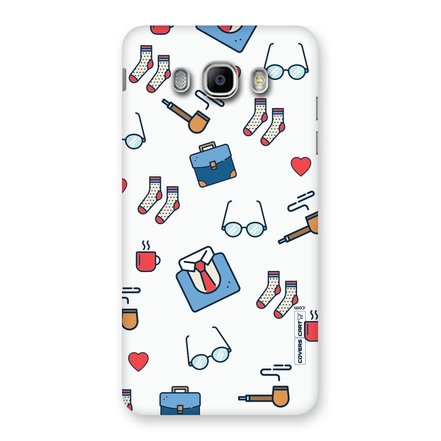 Shirt Spectacles Pattern Back Case for Samsung Galaxy J5 2016