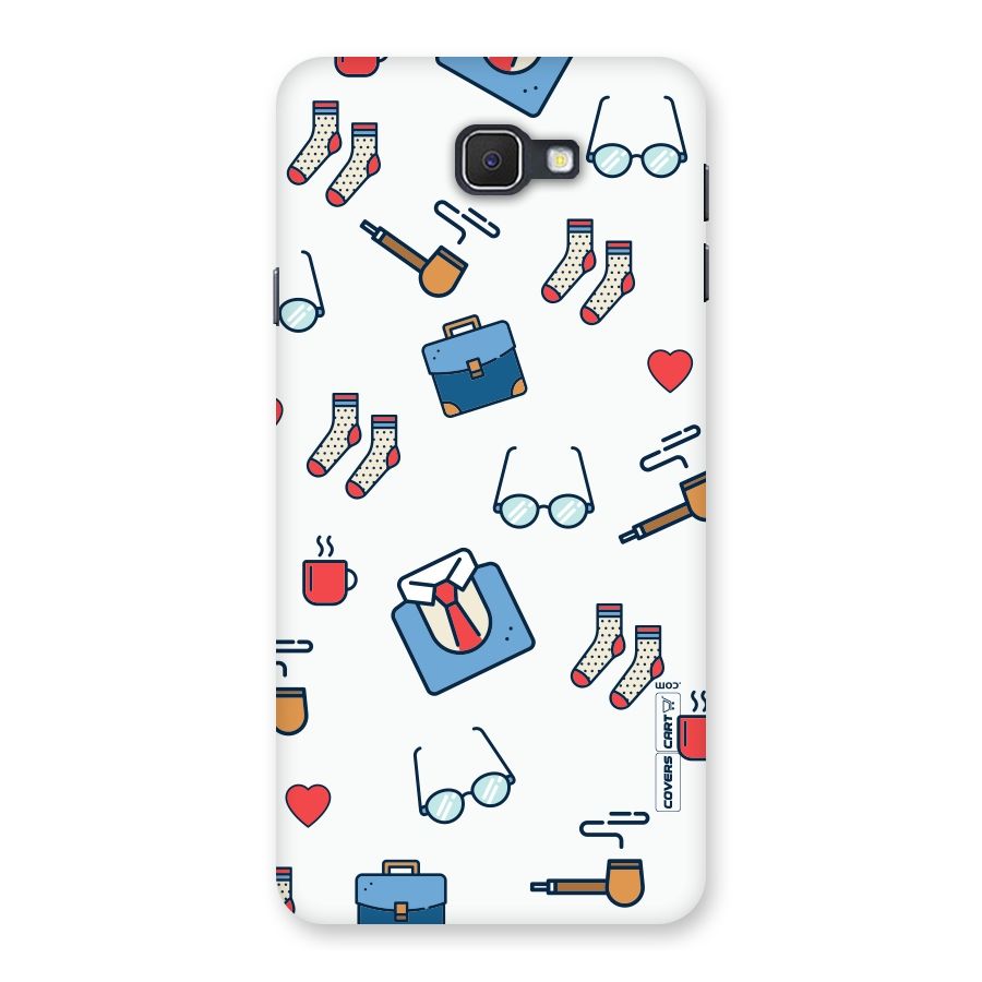 Shirt Spectacles Pattern Back Case for Samsung Galaxy J7 Prime