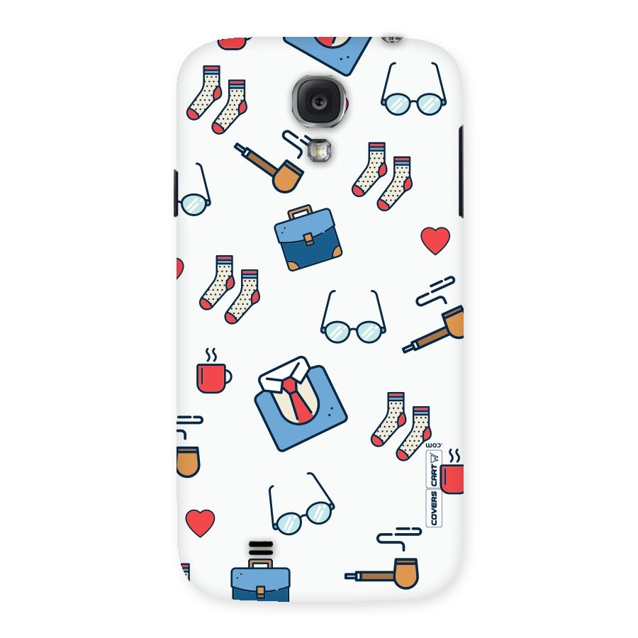 Shirt Spectacles Pattern Back Case for Samsung Galaxy S4