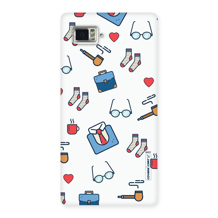 Shirt Spectacles Pattern Back Case for Vibe Z2 Pro K920