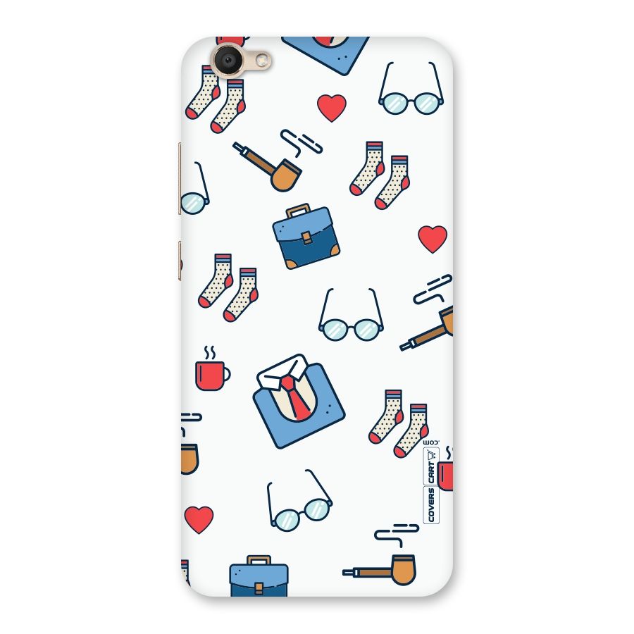 Shirt Spectacles Pattern Back Case for Vivo V5