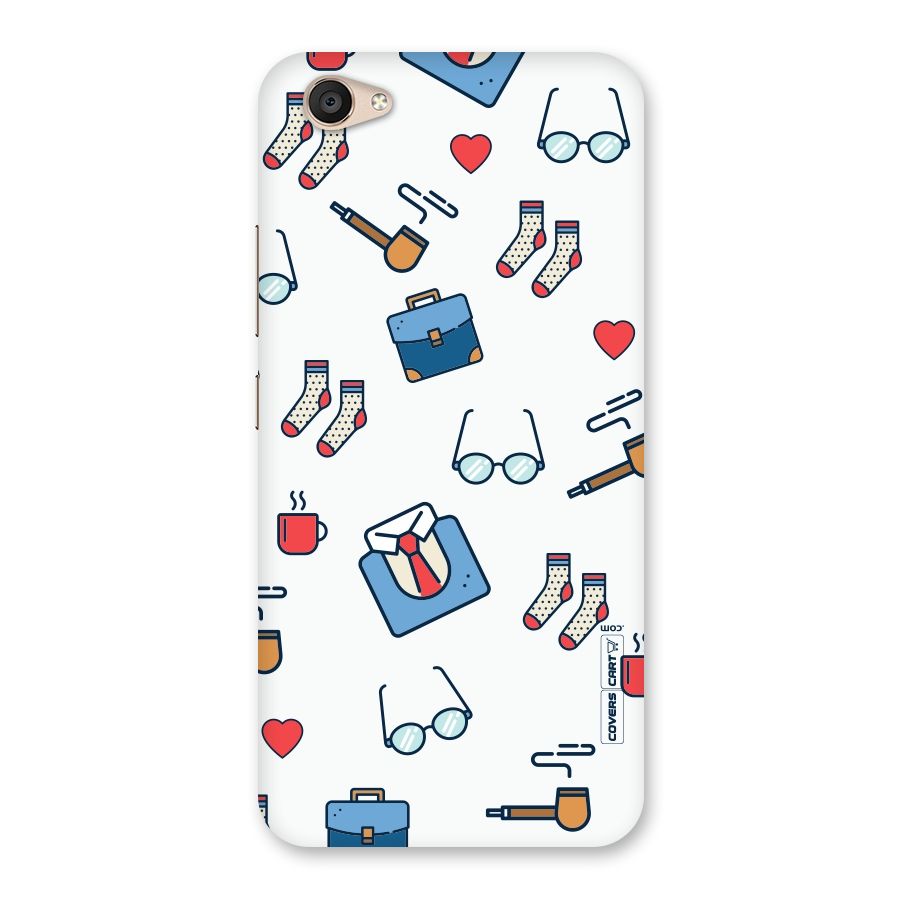 Shirt Spectacles Pattern Back Case for Vivo V5 Plus