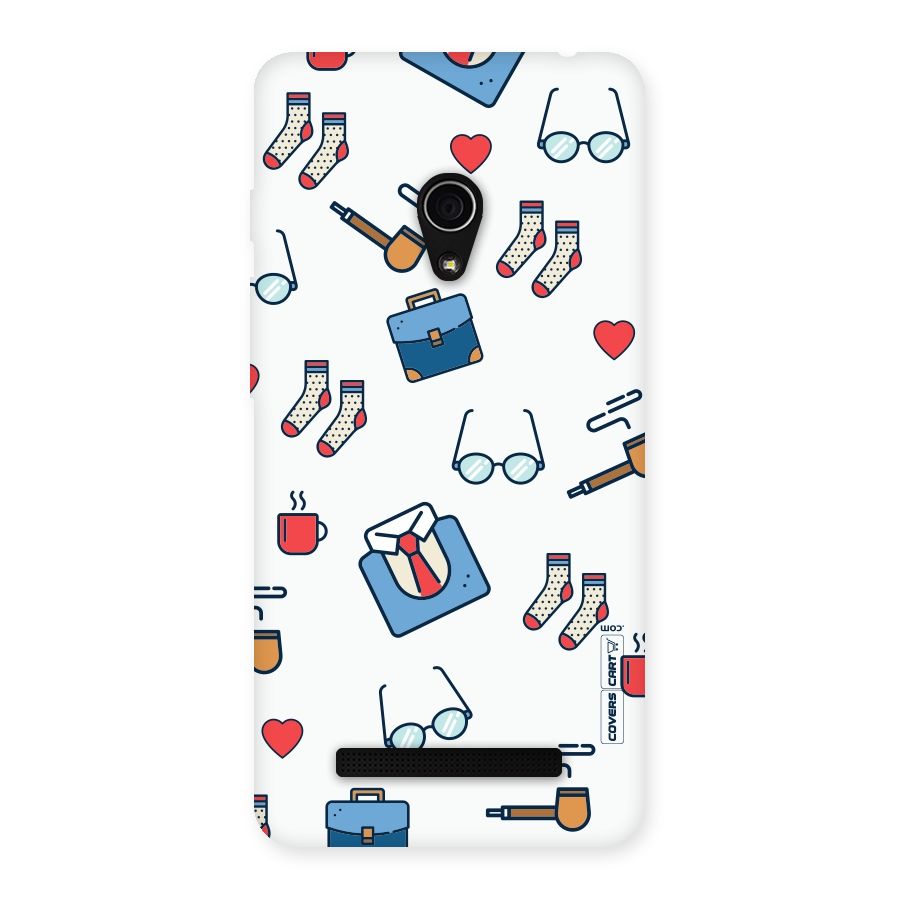 Shirt Spectacles Pattern Back Case for Zenfone 5