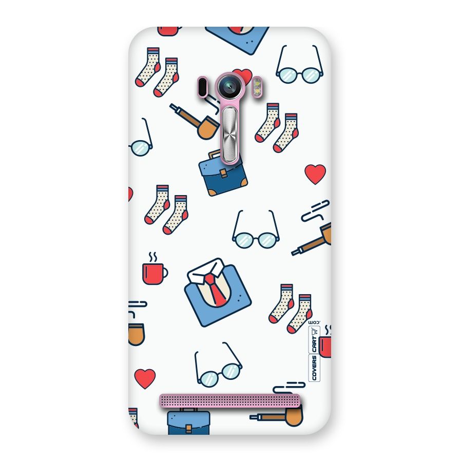 Shirt Spectacles Pattern Back Case for Zenfone Selfie