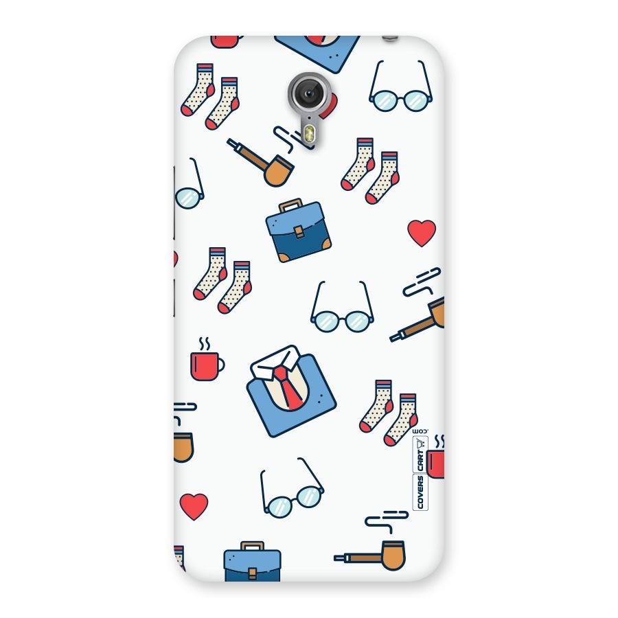 Shirt Spectacles Pattern Back Case for Zuk Z1