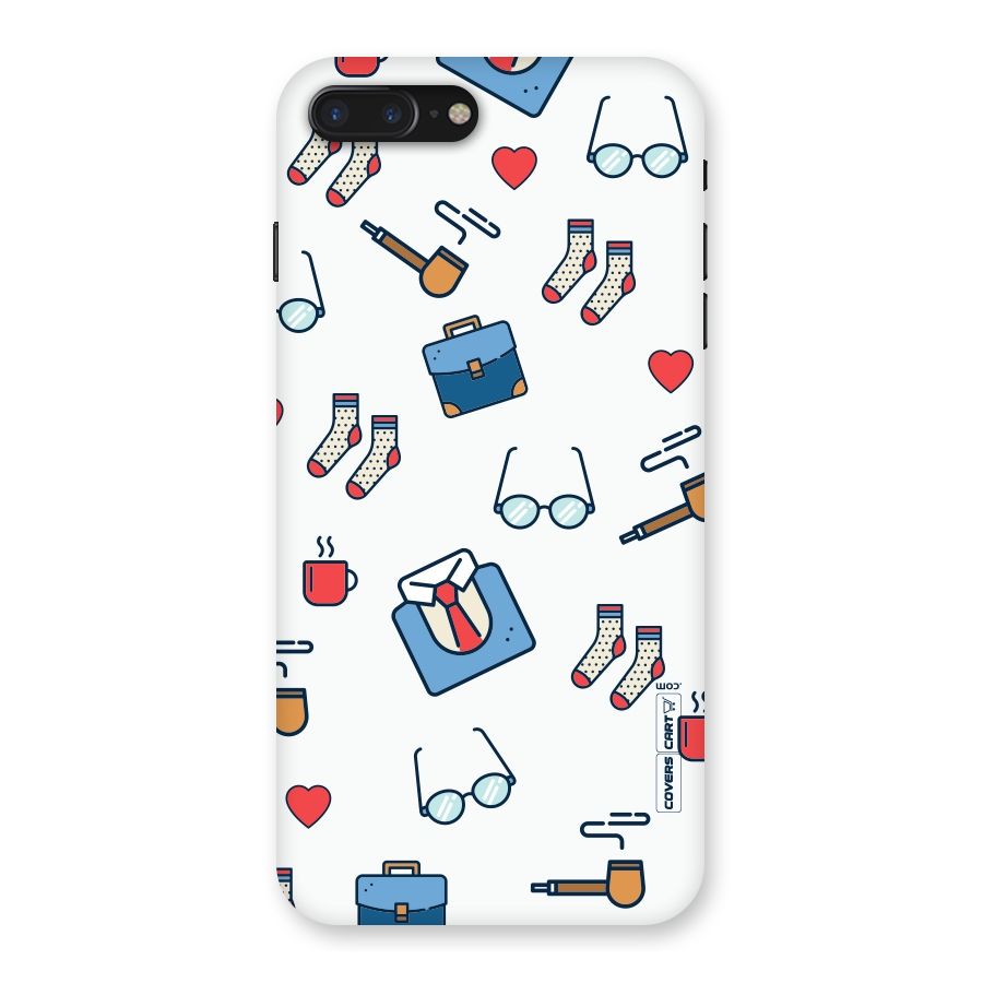 Shirt Spectacles Pattern Back Case for iPhone 7 Plus
