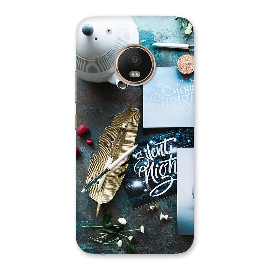 Silent Night Celebrations Back Case for Moto G5 Plus