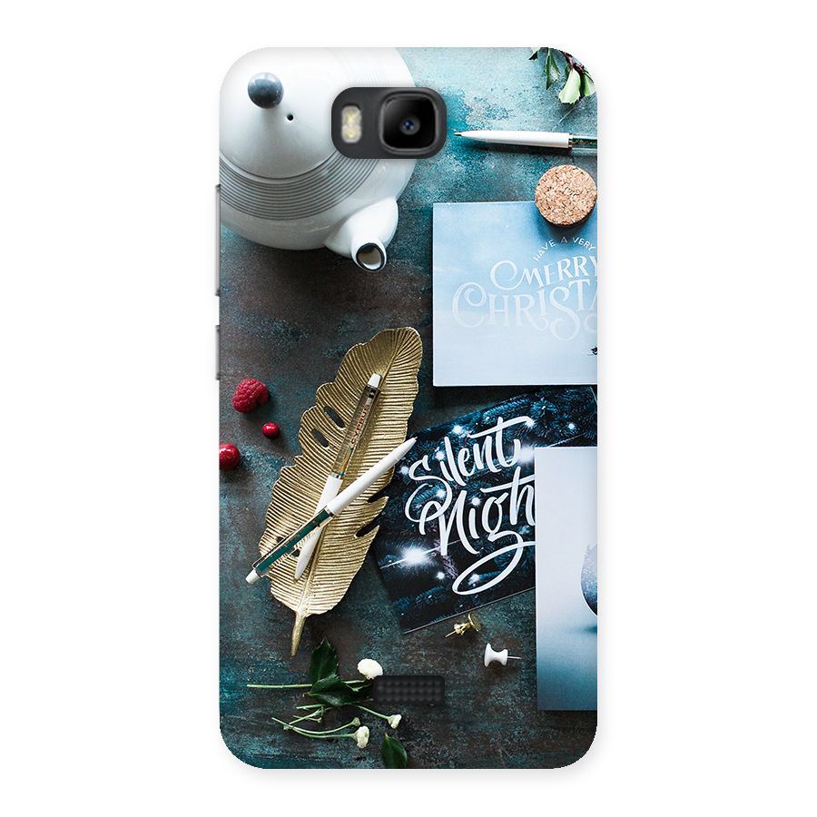 Silent Night Celebrations Back Case for Honor Bee