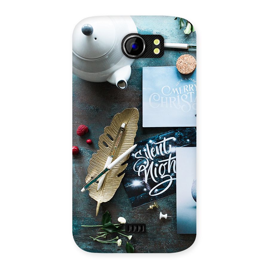 Silent Night Celebrations Back Case for Micromax Canvas 2 A110